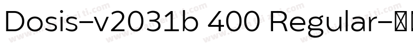 Dosis-v2031b 400 Regular字体转换